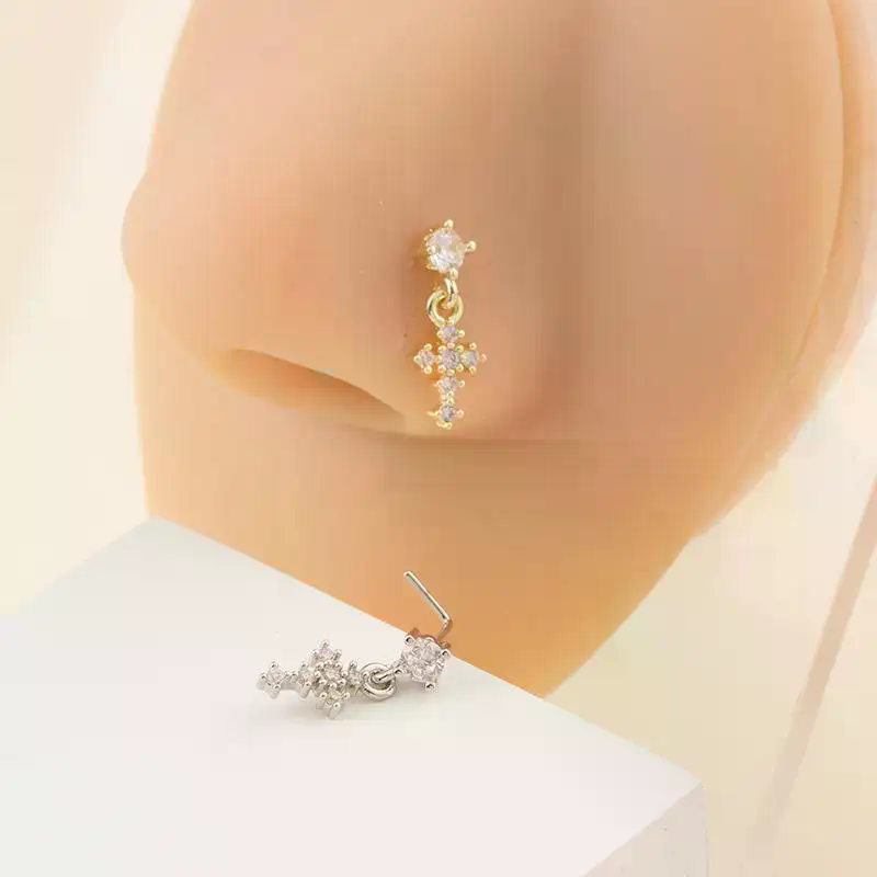 Dangle Nose Rings For Women Cr - مراجعة Body Jewelry And Piercing وسعره