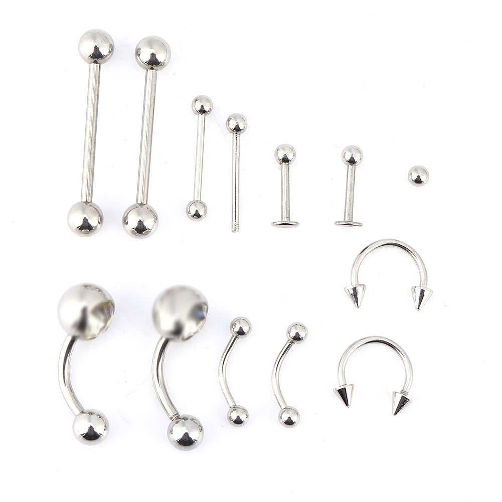 20pcs /set Tongue Nose Belly B - مراجعة Body Jewelry Lot وسعره