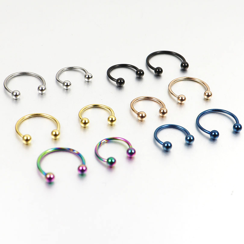 2pcs  0.8mm 1.2mm 20G 16G Ball - مراجعة Body Jewelry Ear Plugs وسعره