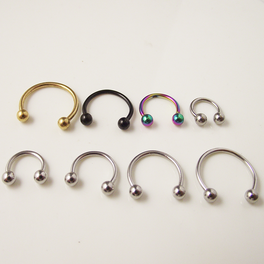 2pcs  0.8mm 1.2mm 20G 16G Ball - مراجعة Body Jewelry Ear Plugs وسعره