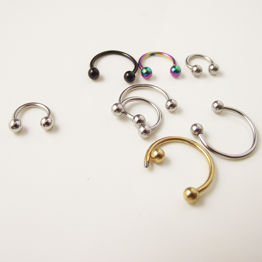 2pcs  0.8mm 1.2mm 20G 16G Ball - مراجعة Body Jewelry Ear Plugs وسعره
