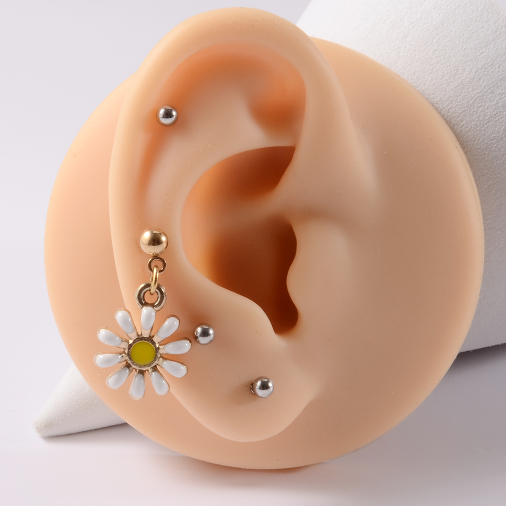 361L Surgical Steel Daisy Flow - مراجعة Yellow Body Jewelry وسعره