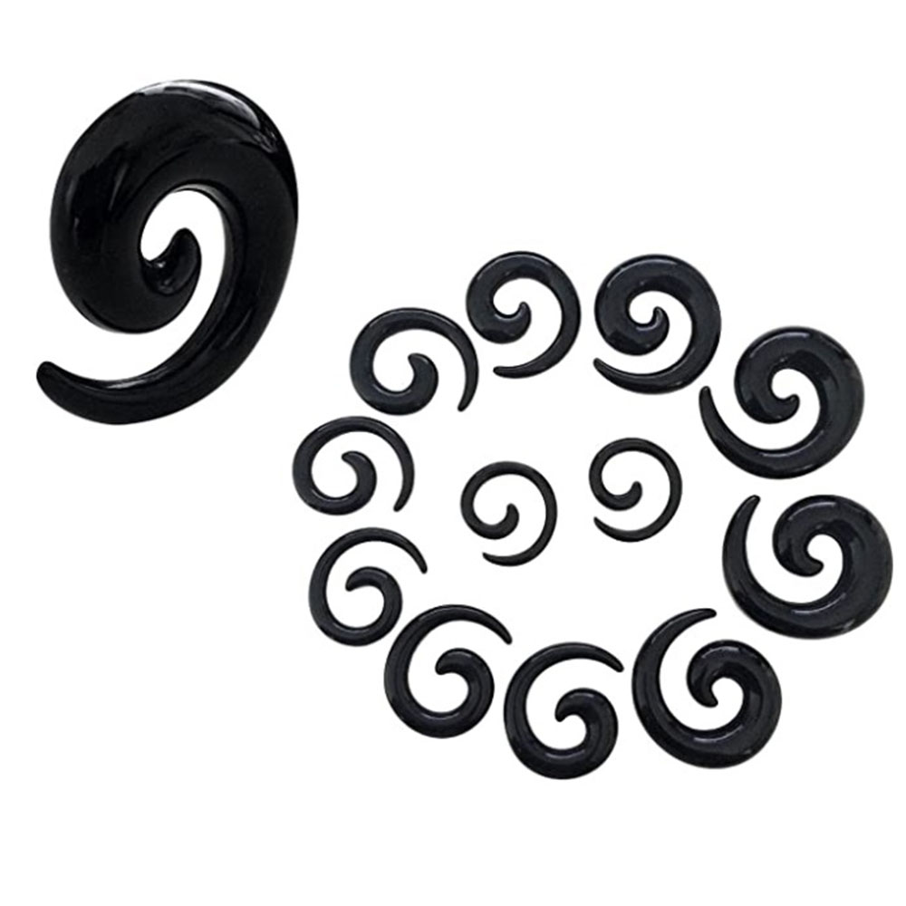 1 Set Ear Taper Kit Black Ear  - مراجعة Body Jewelry Ear Plugs وسعره