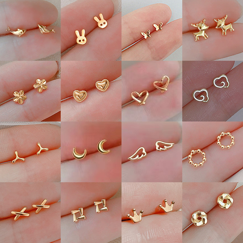 925 Silver Needles Gold Color  - مراجعة Body Jewelry Hypoallergenic وسعره