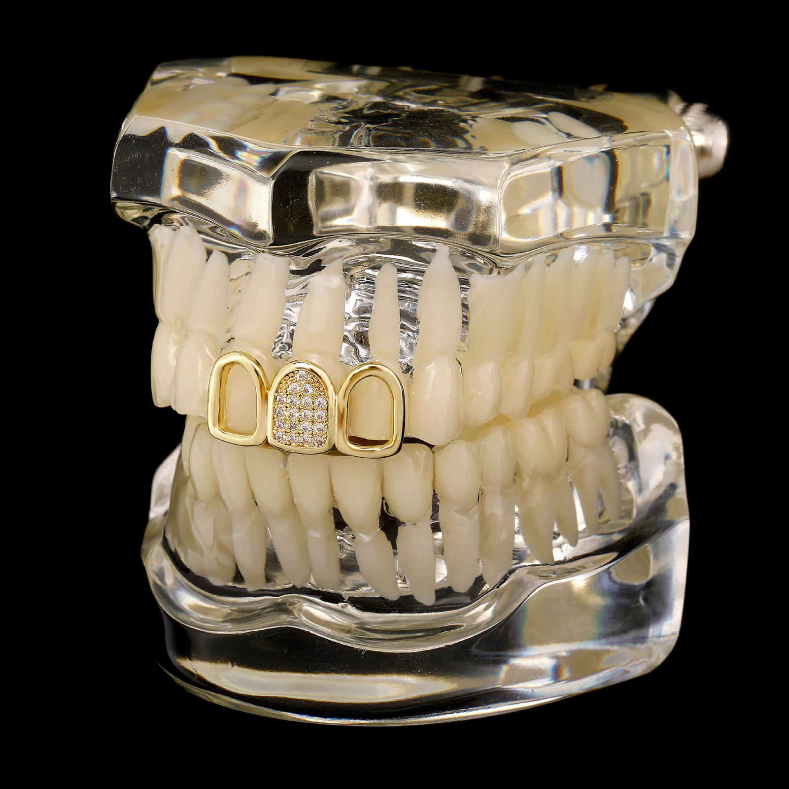 Rhinestone Teeth Cover Gold Pl - مراجعة Body Jewelry And Piercing وسعره