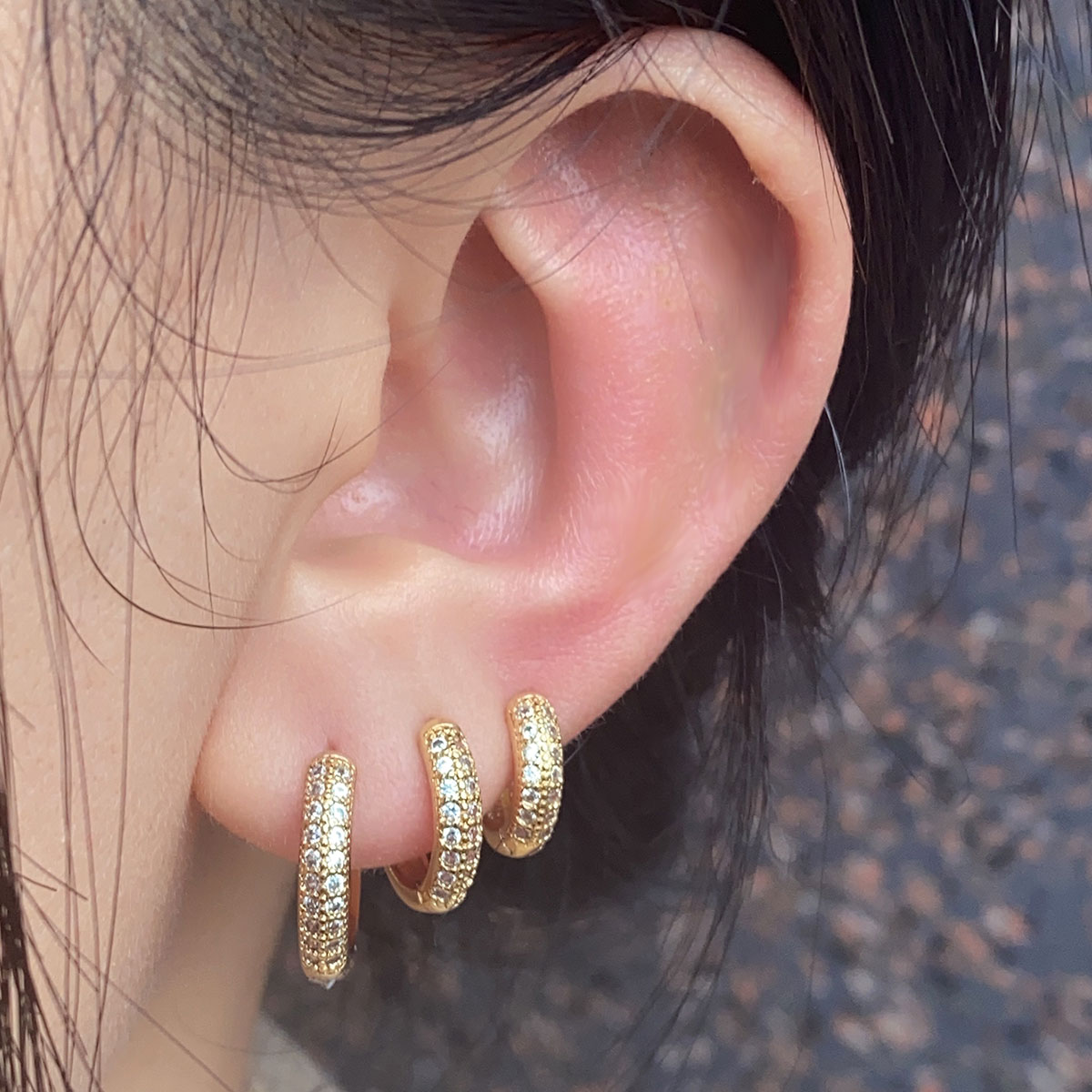 2024 Fashion Double Row Zircon - مراجعة Conch Earring Hoop وسعره