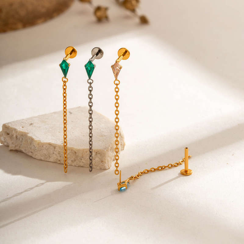 1PC G23 Titanium Piercing Thre - مراجعة Body Jewelry Threadless وسعره