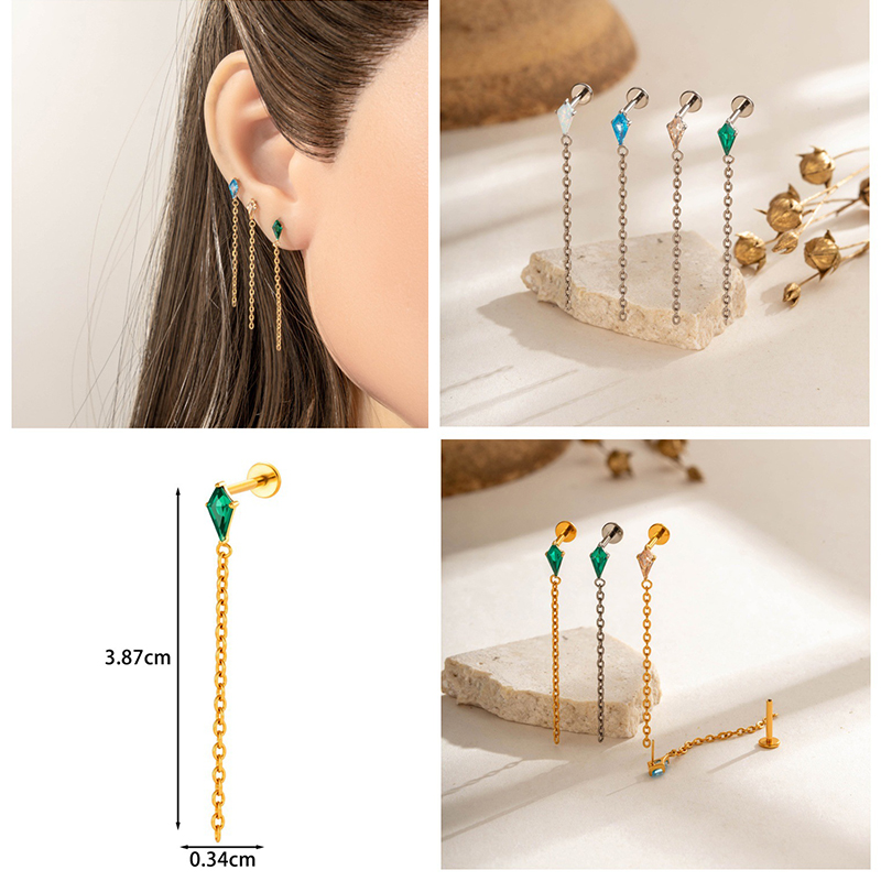 1PC G23 Titanium Piercing Thre - مراجعة Body Jewelry Threadless وسعره