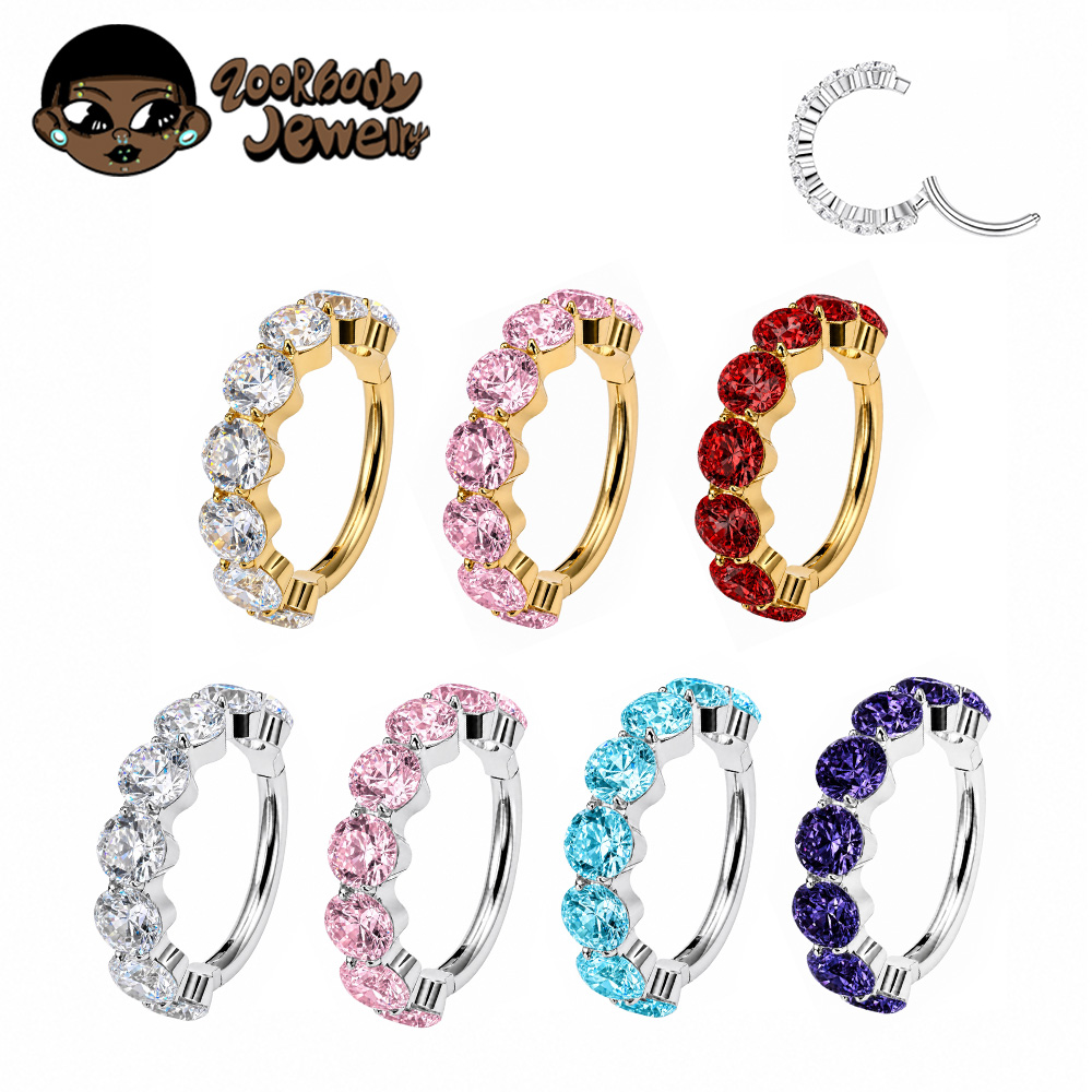 ZOOR F136 Titanium Luxury Zirc - مراجعة Conch Earring Hoop وسعره