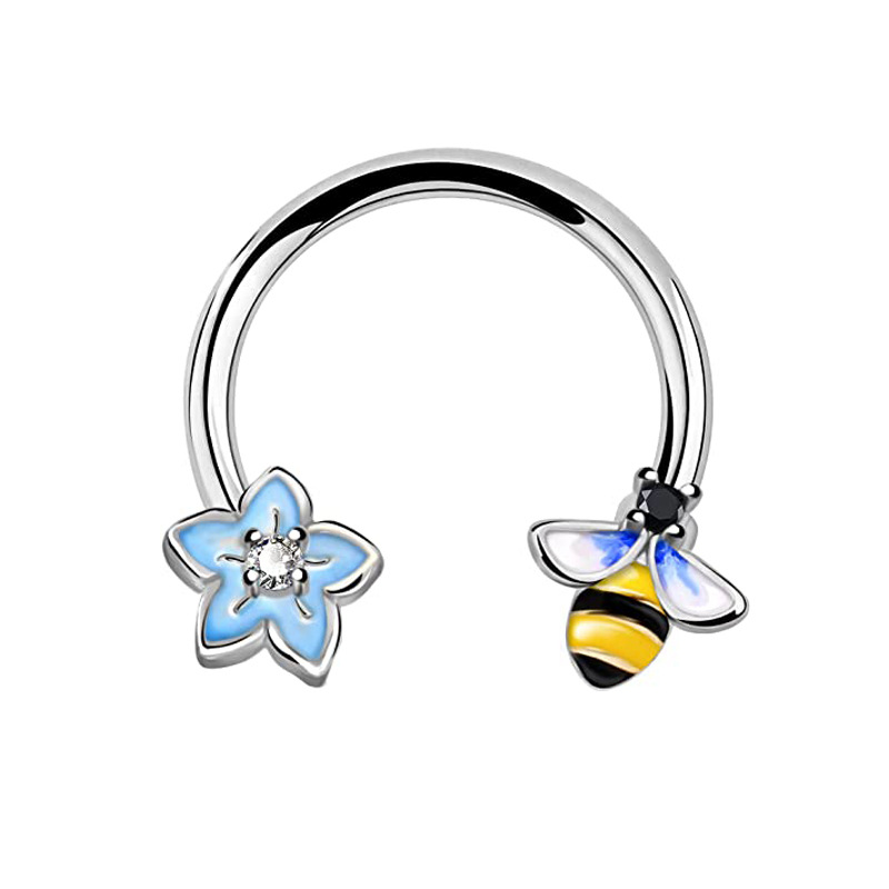 Fashion Pink Butterfly Stainle - مراجعة Body Jewelry La وسعره
