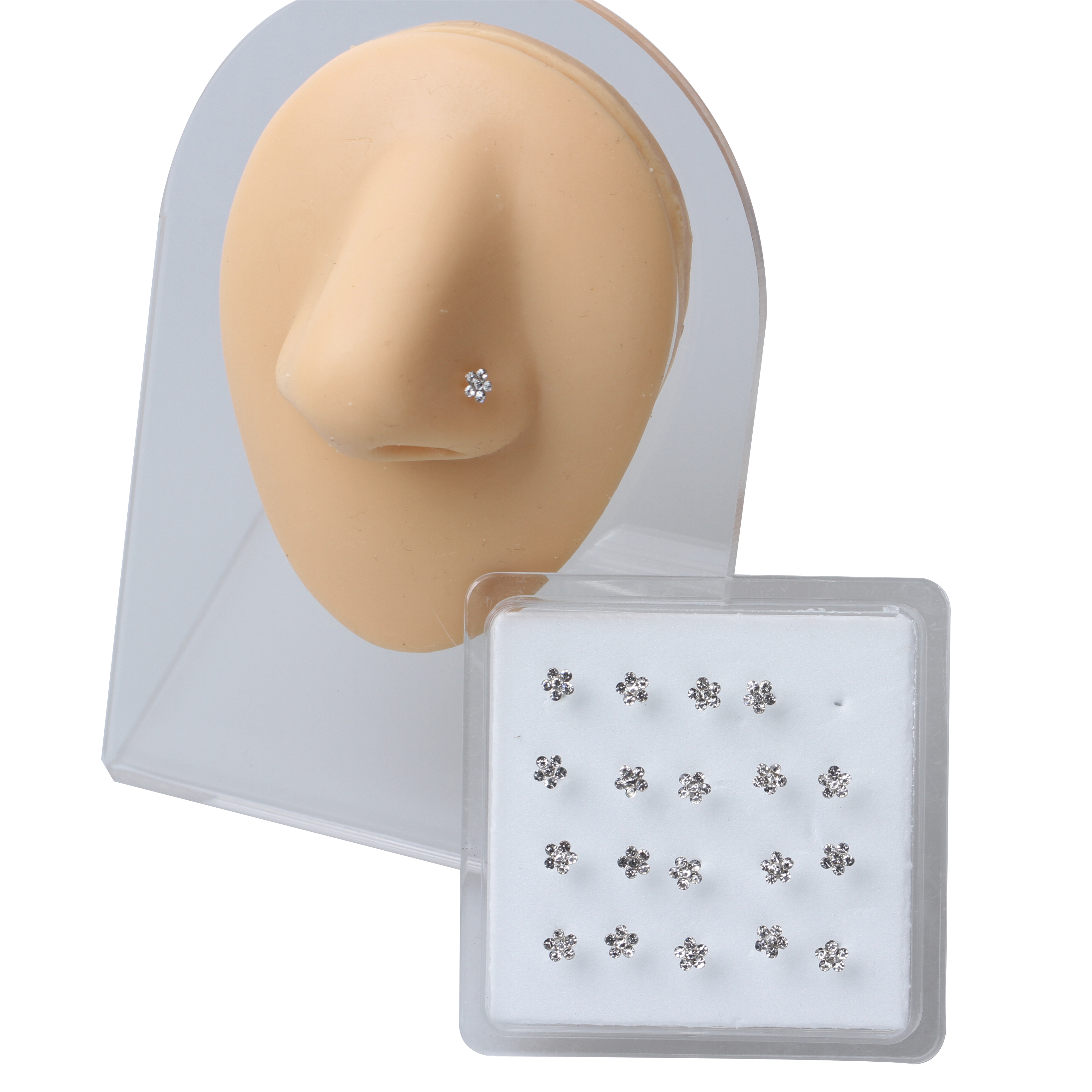 20Pcs Stainless Steel Nose Stu - مراجعة Body Jewelry Ear Plugs وسعره
