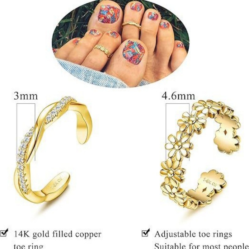 14K Gold-Plated Adjustable Zir - مراجعة Body Jewelry Lot وسعره