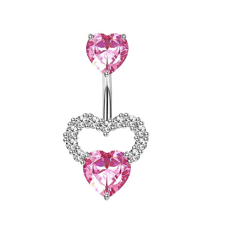 1PCS Pink Crown Belly Button R - مراجعة Body Jewelry And Piercing وسعره