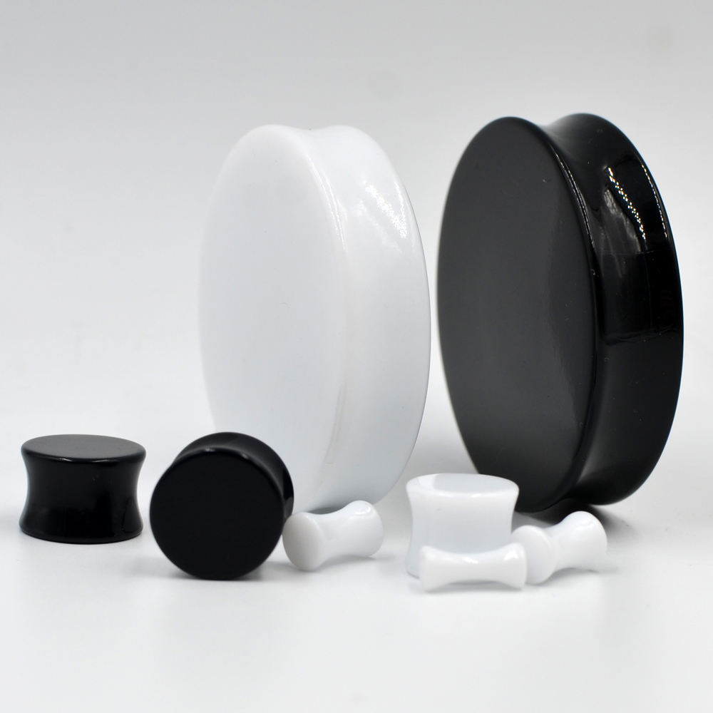 1 Pair 3mm-50mm Big Size Solid - مراجعة Body Jewelry Ear Plugs وسعره