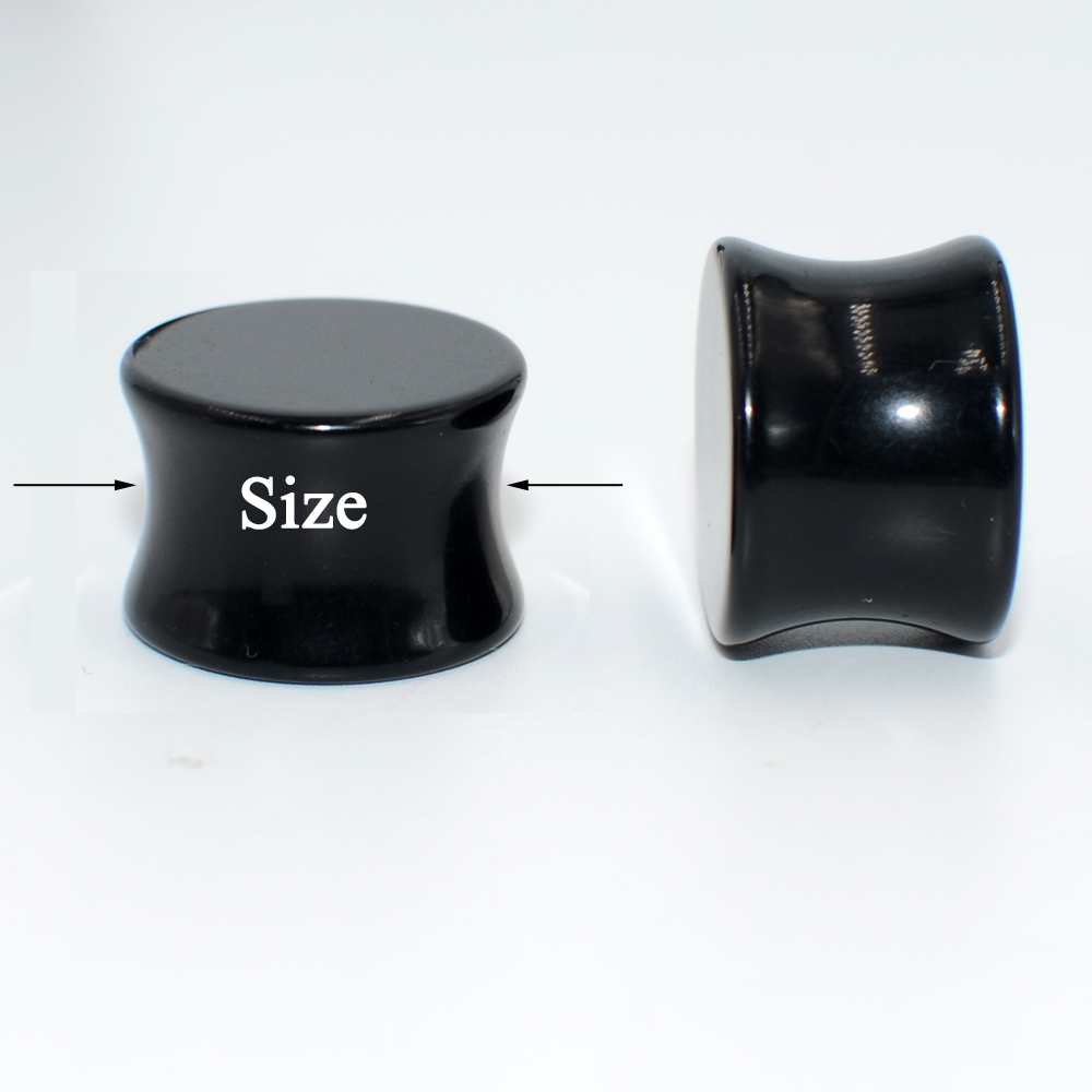 1 Pair 3mm-50mm Big Size Solid - مراجعة Body Jewelry Ear Plugs وسعره