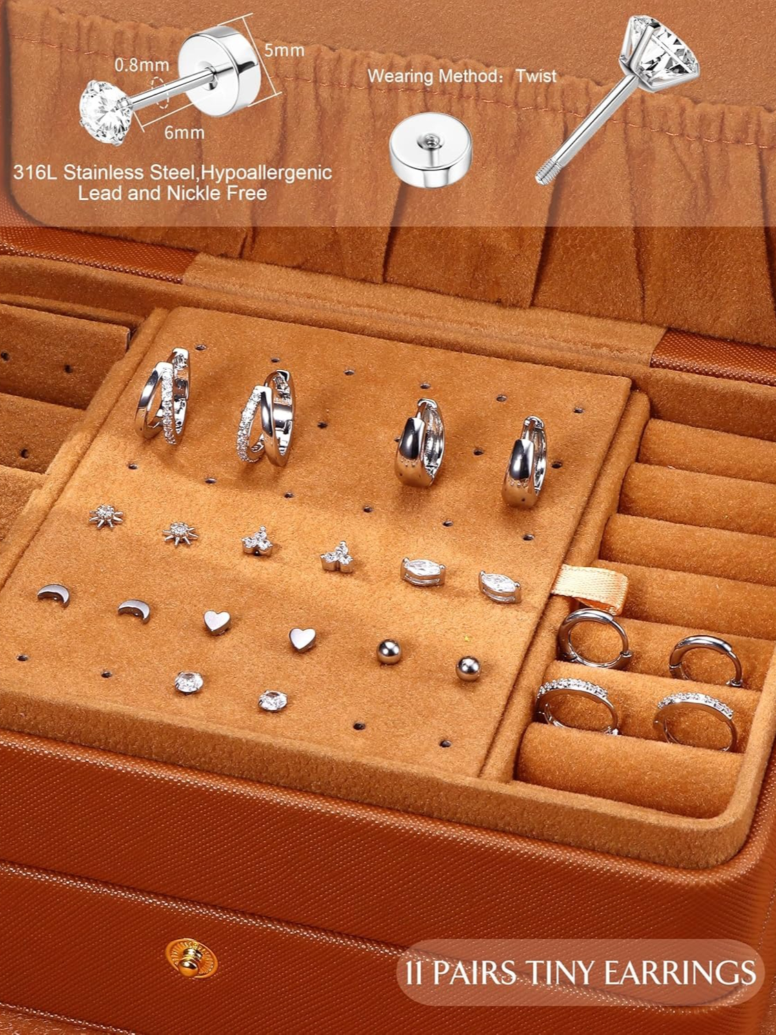 Bobisty 11 Pairs Surgical Stee - مراجعة Tragus Flat Back وسعره
