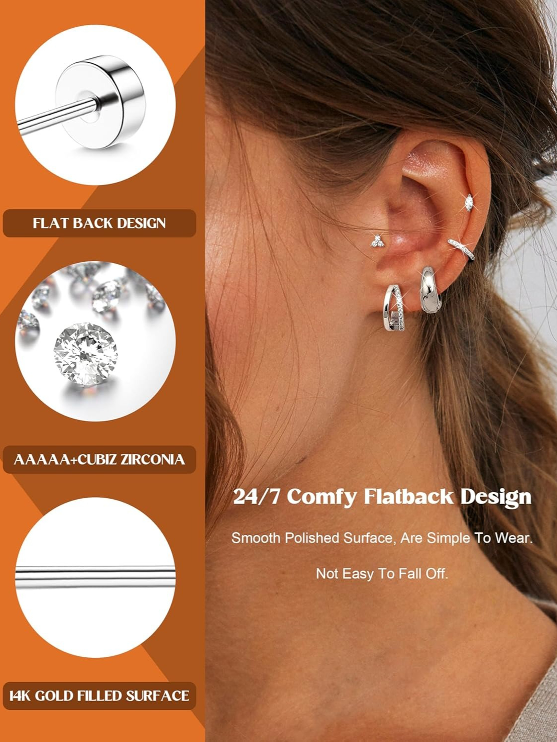 Bobisty 11 Pairs Surgical Stee - مراجعة Tragus Flat Back وسعره