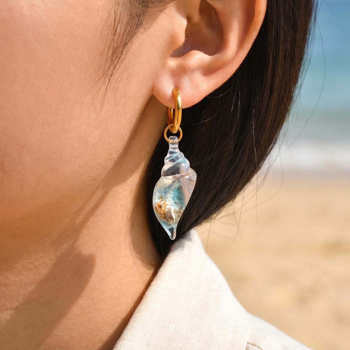 Conch Hoop Earrings for Women  - مراجعة Conch Earring Hoop وسعره