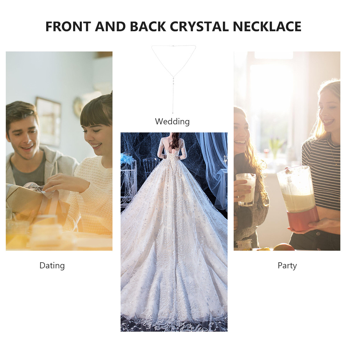 Crystal Necklace Holiday Silve - مراجعة Body Jewelry And Piercing وسعره