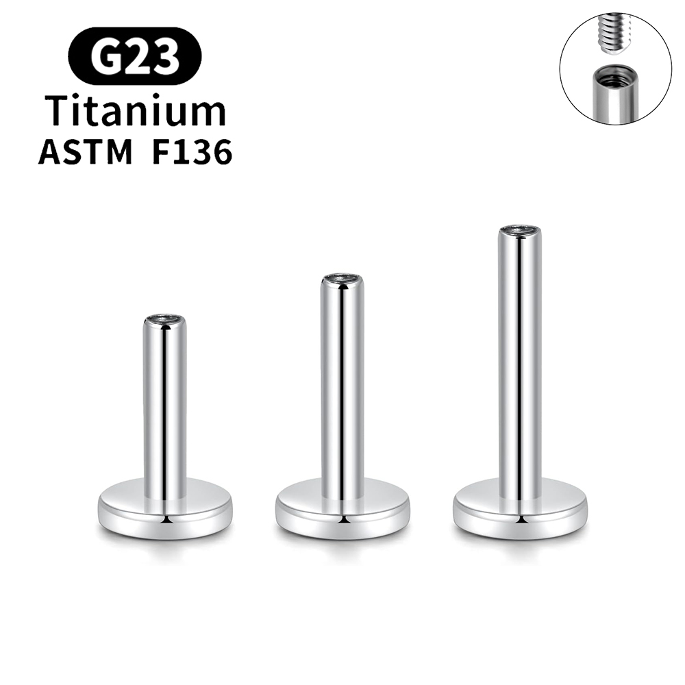 10PCS G23 Titanium Piercing In - مراجعة Body Jewelry Internally Threaded وسعره