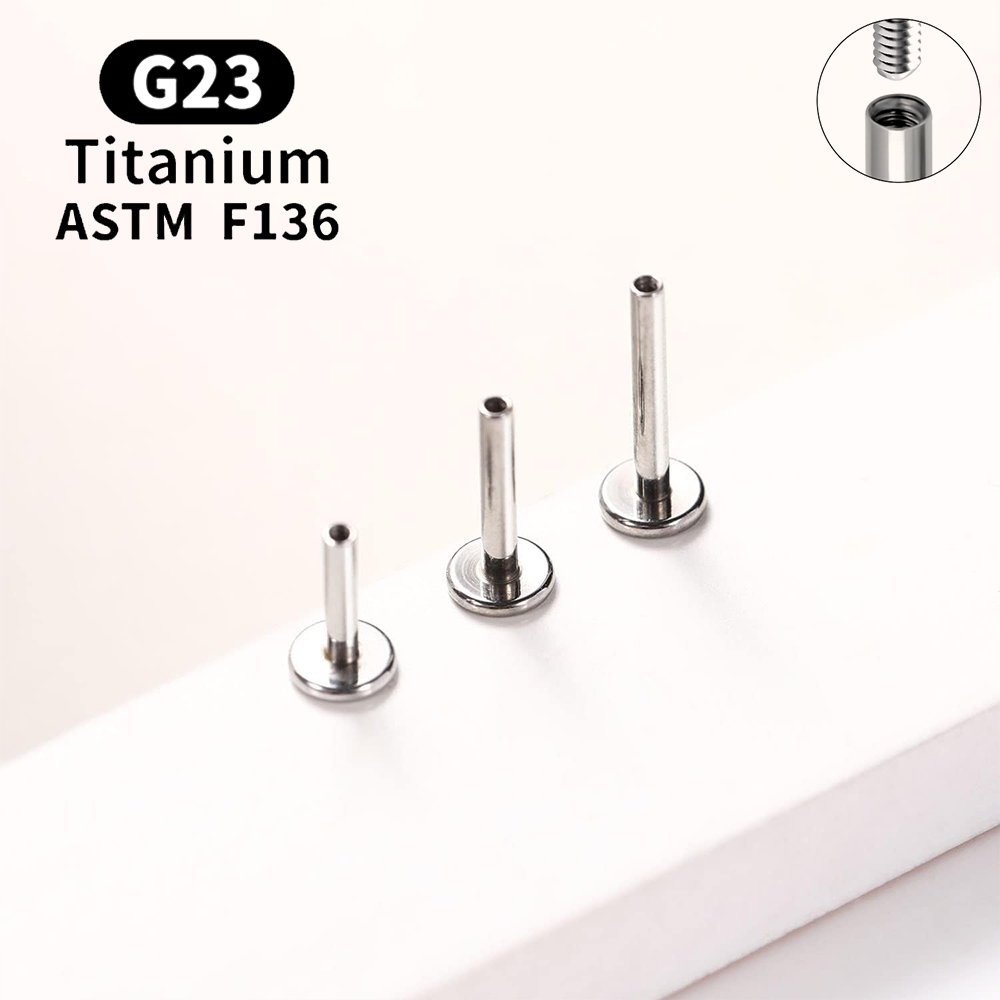 10PCS G23 Titanium Piercing In - مراجعة Body Jewelry Internally Threaded وسعره