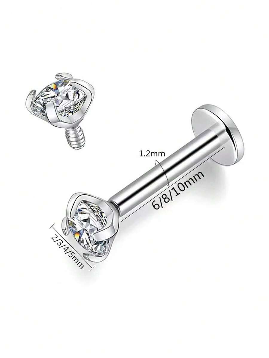 6PCS Stainless Steel Nose Stud - مراجعة Tragus Flat Back وسعره