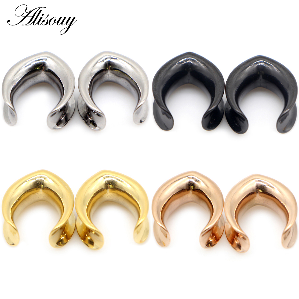 Alisouy 2pcs 6mm-30mm Water Dr - مراجعة Body Jewelry Ear Plugs وسعره