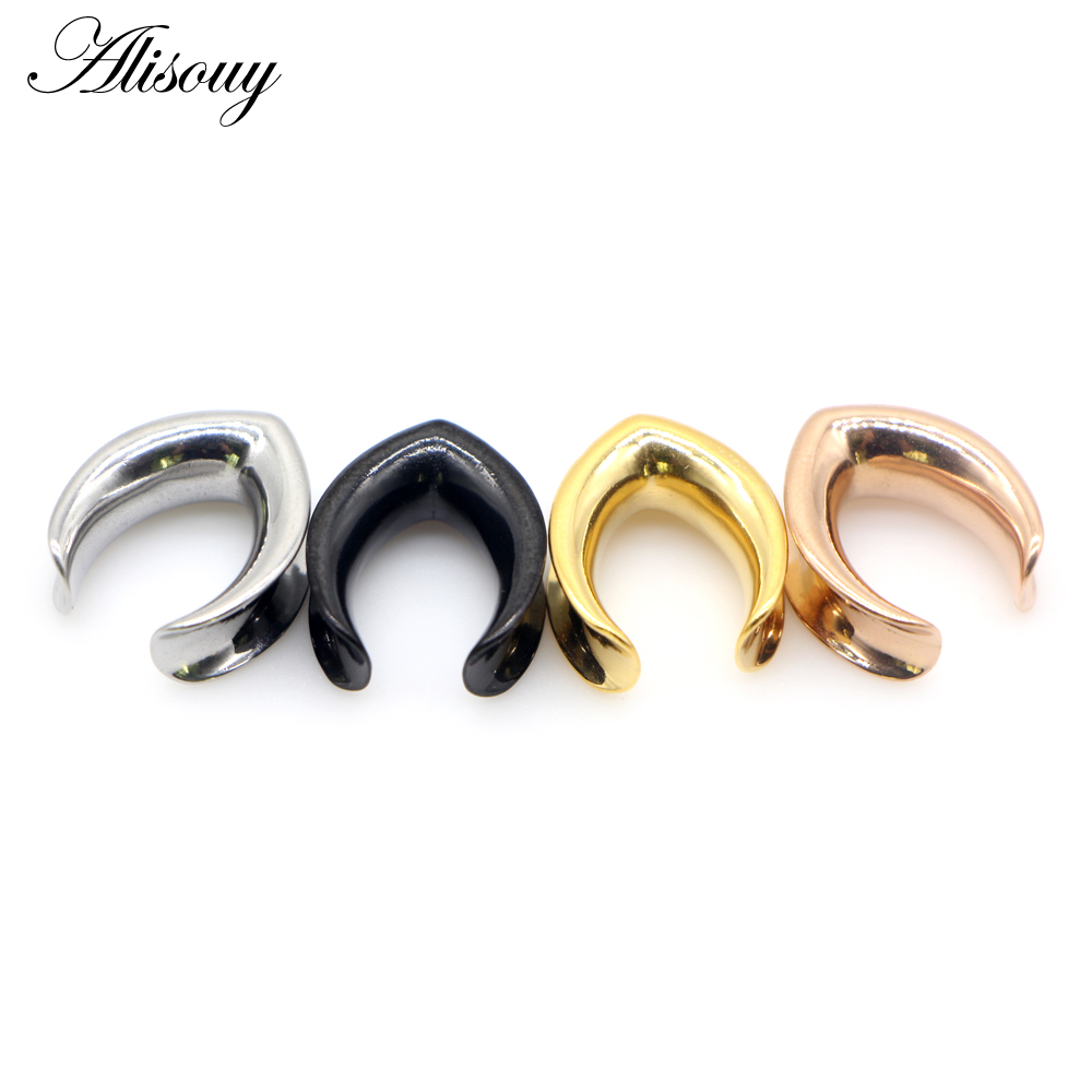 Alisouy 2pcs 6mm-30mm Water Dr - مراجعة Body Jewelry Ear Plugs وسعره