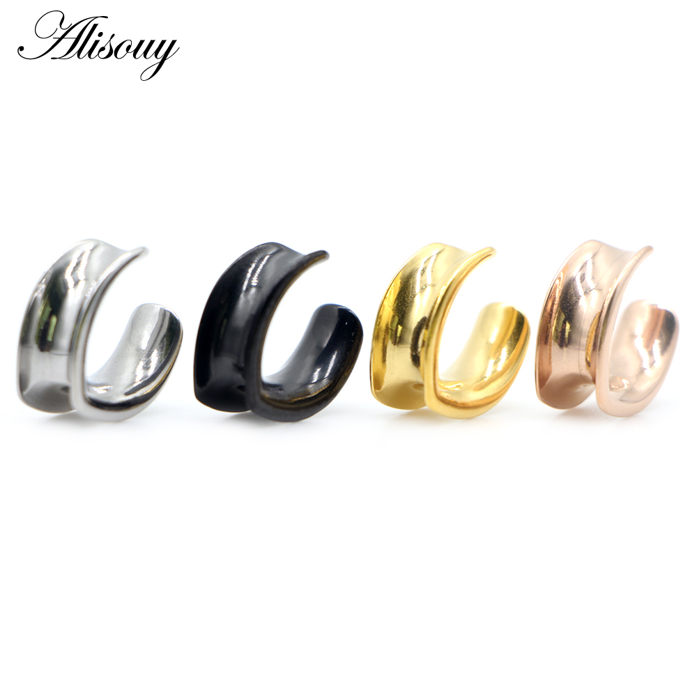 Alisouy 2pcs 6mm-30mm Water Dr - مراجعة Body Jewelry Ear Plugs وسعره