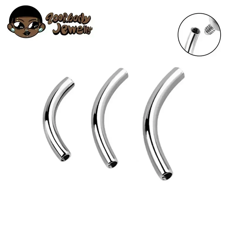 10 Pcs/Lot ASTM F136 Titanium  - مراجعة Body Jewelry Internally Threaded وسعره