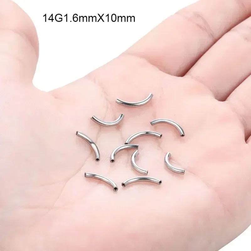 10 Pcs/Lot ASTM F136 Titanium  - مراجعة Body Jewelry Internally Threaded وسعره