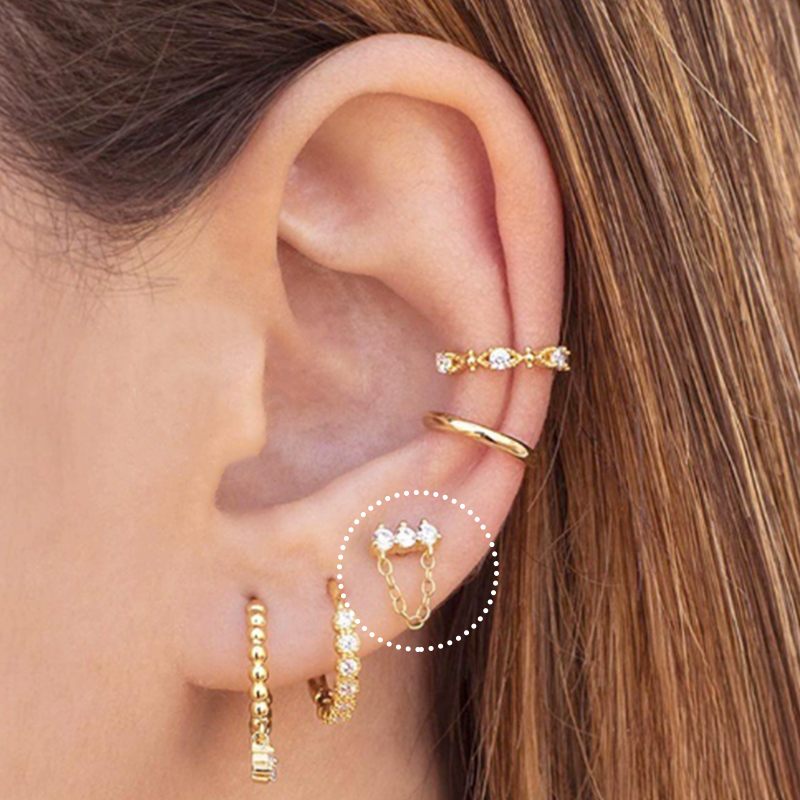 1PC Titanium Stainless Steel E - مراجعة Tragus Flat Back وسعره