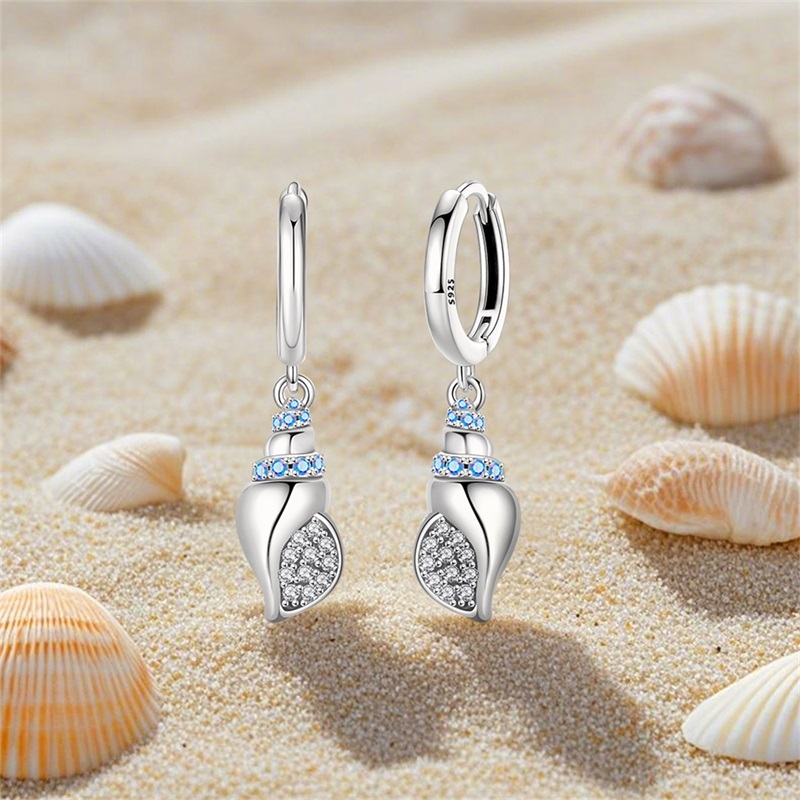 Women Earrings 925 Sterling Si - مراجعة Conch Earring Hoop وسعره