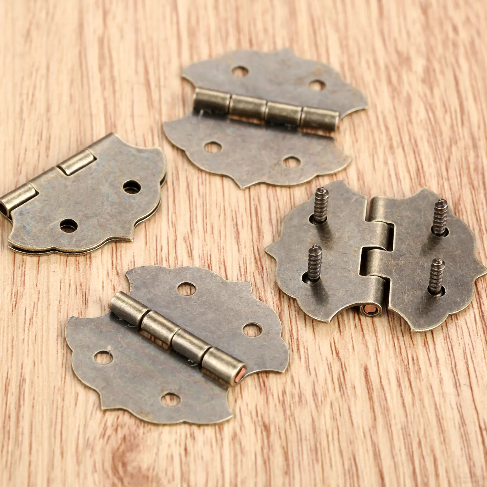 4pcs Flat Hinges +16 screws La - مراجعة Body Jewelry Display Case وسعره