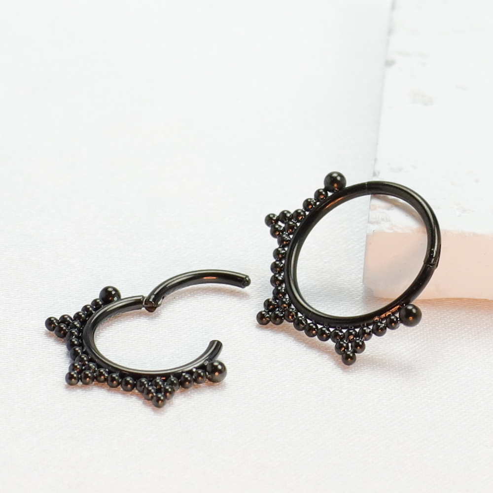F136 Titanium Piercing Black N - مراجعة Body Jewelry Implant Grade وسعره