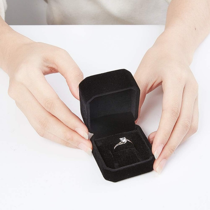 10 Pack Velvet Ring Box Earrin - مراجعة Body Jewelry Display وسعره