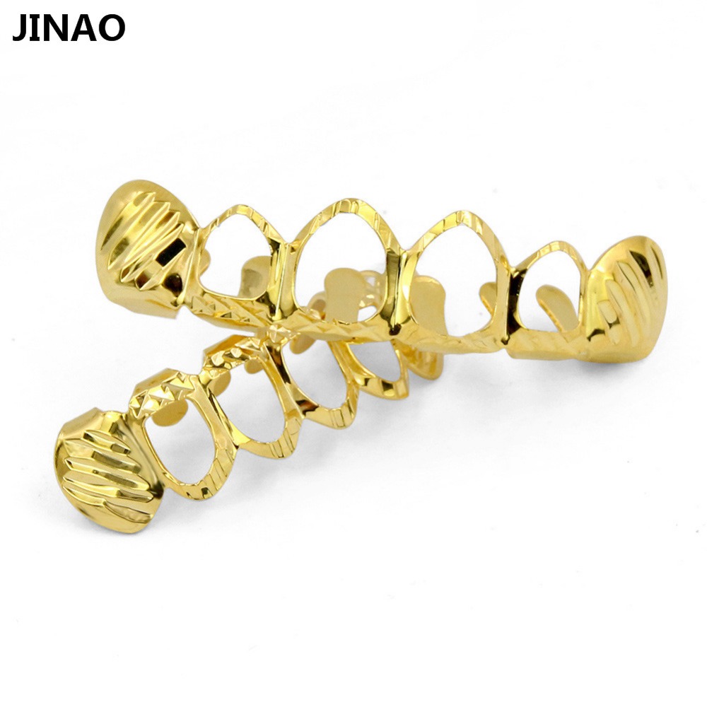 JINAO New Fit D-Cut Grillz Set - مراجعة Body Jewelry Lot وسعره