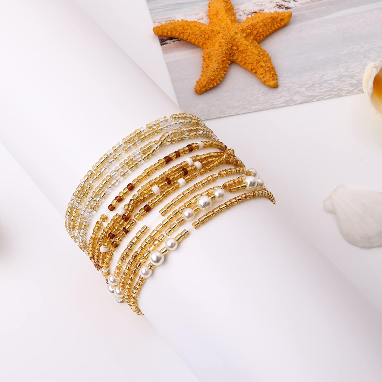 Waist Beads for Women Belly Be - مراجعة Body Jewelry Lot وسعره
