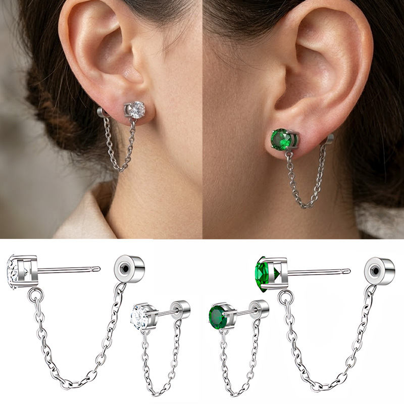 Flat Back Stud Earrings 316L S - مراجعة Tragus Flat Back وسعره