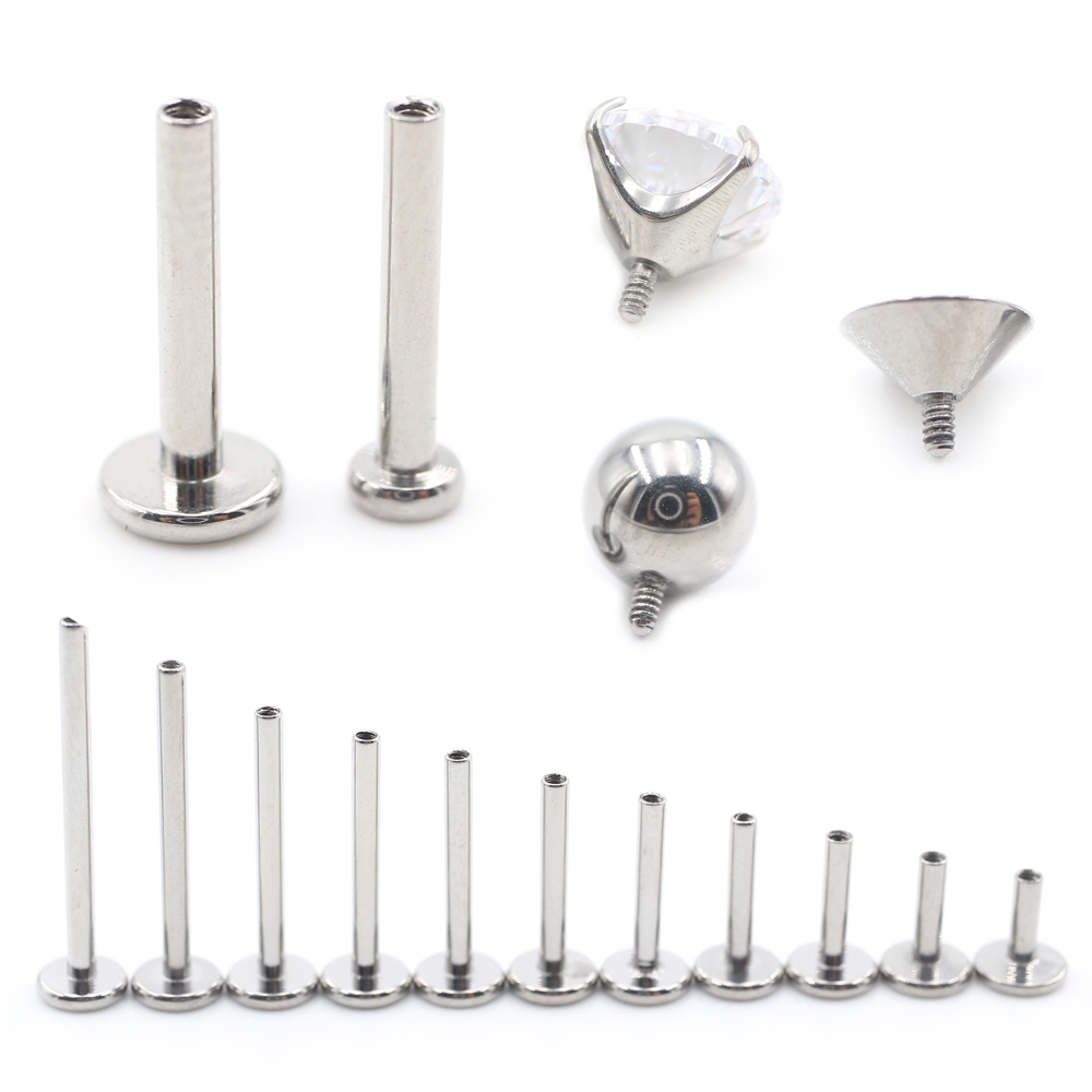 Alisouy 1PC G23 Titanium Inter - مراجعة Body Jewelry Internally Threaded وسعره
