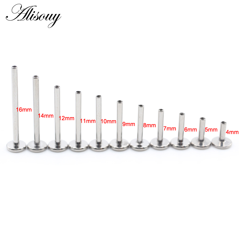 Alisouy 1PC G23 Titanium Inter - مراجعة Body Jewelry Internally Threaded وسعره