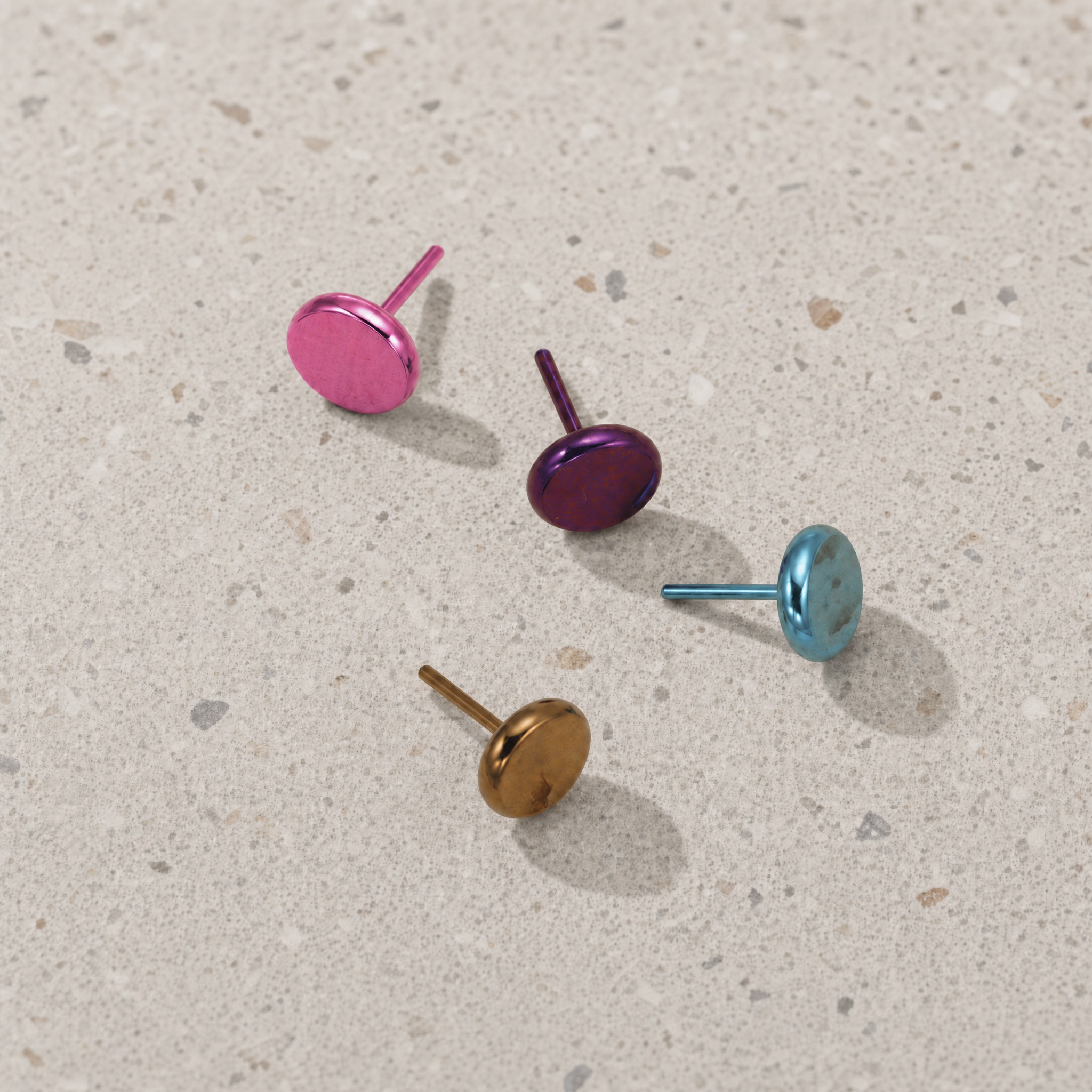 10pcs ASTM F136 Titanium Push  - مراجعة Body Jewelry Threadless وسعره