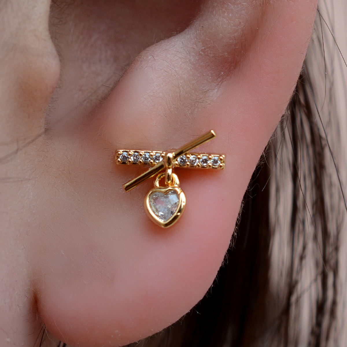 1PC Fashion Stainless Steel CZ - مراجعة Tragus Flat Back وسعره