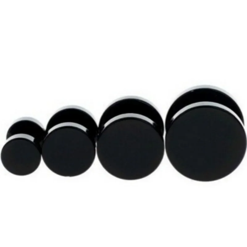 2 Pcs/1 SetBlack Stainless Ste - مراجعة Body Jewelry Ear Plugs وسعره