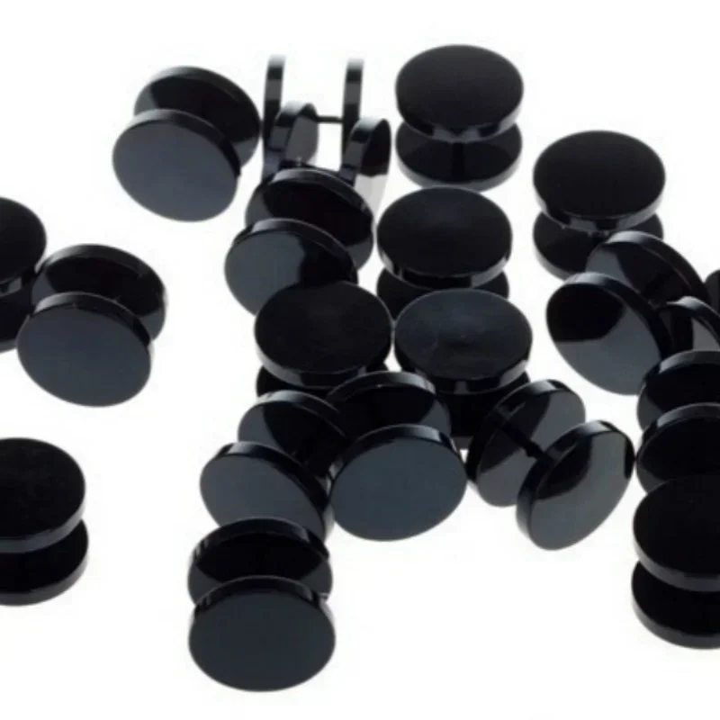 2 Pcs/1 SetBlack Stainless Ste - مراجعة Body Jewelry Ear Plugs وسعره