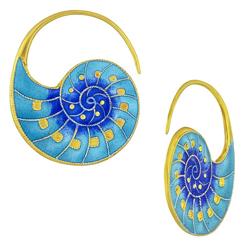 Fashion Imitation Enamel Conch - مراجعة Conch Earring Hoop وسعره