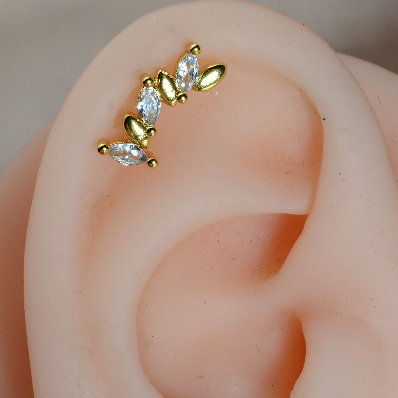 1PC Stainless Steel Star Flowe - مراجعة Tragus Flat Back وسعره
