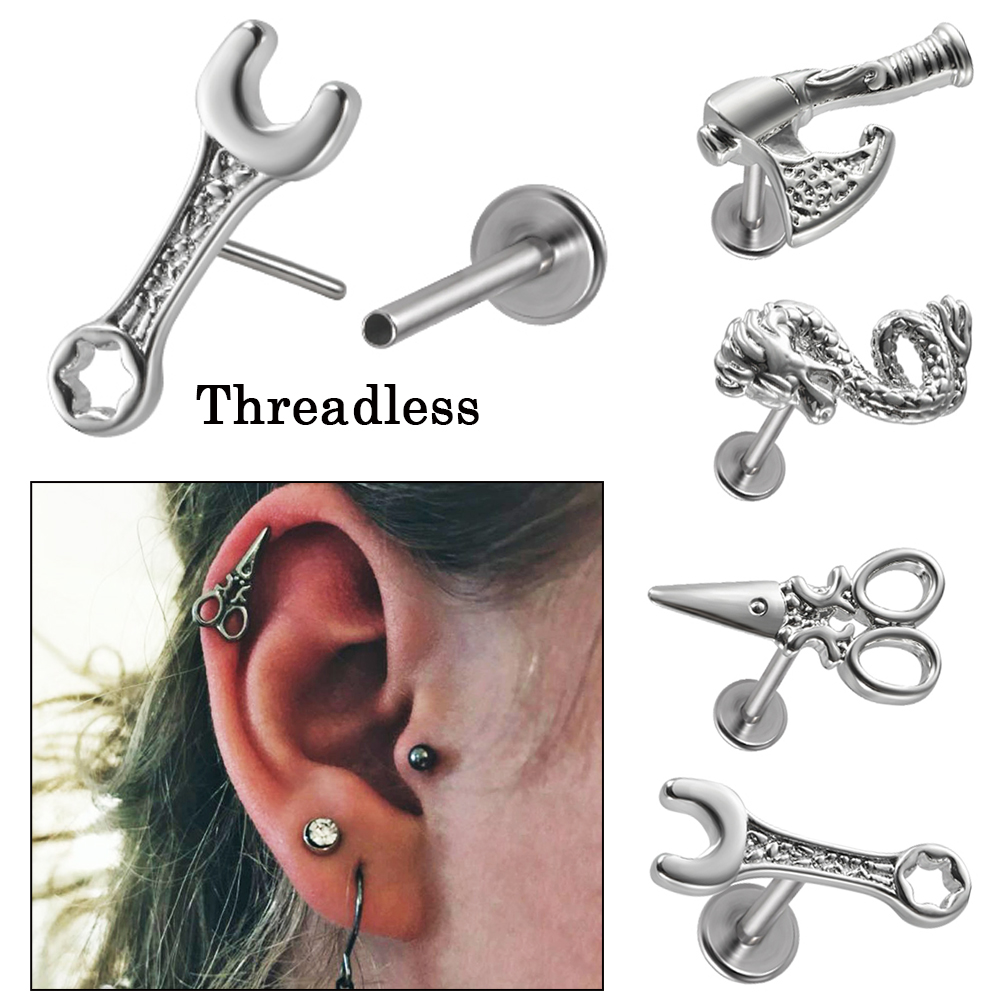 1PC Surgical Steel Threadless  - مراجعة Body Jewelry Threadless وسعره
