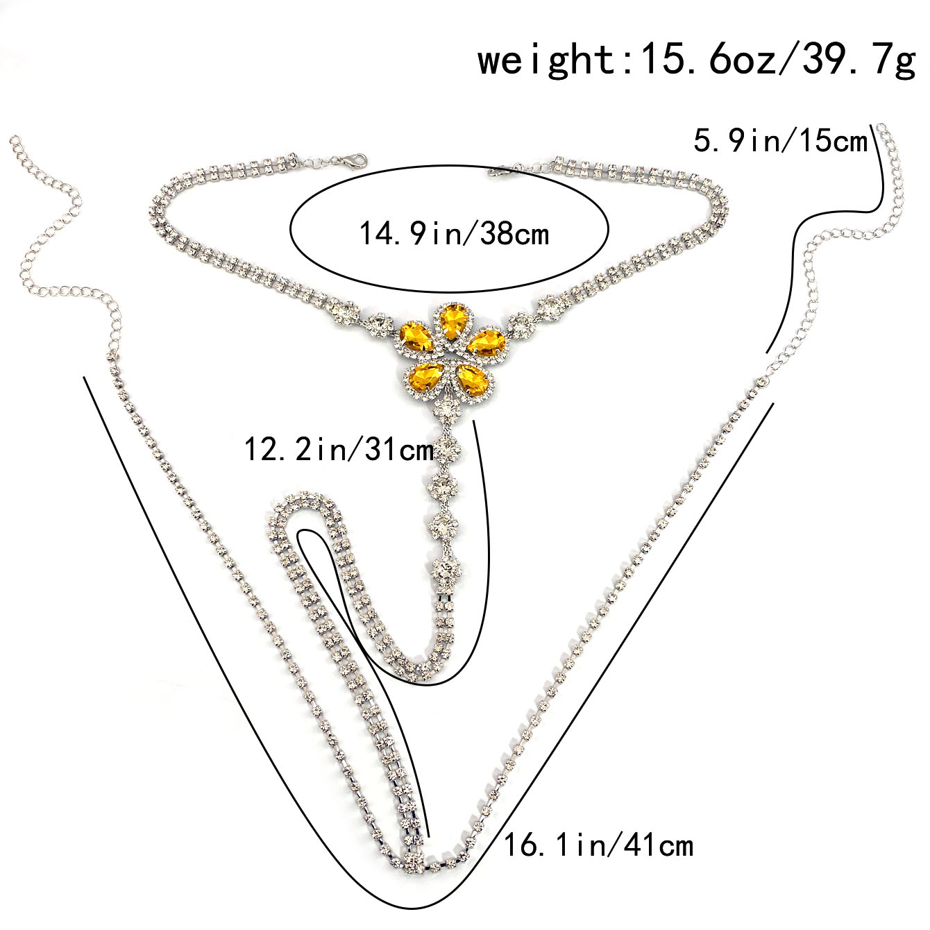 1pc Flower Shaped Sexy Rhinest - مراجعة Body Jewelry Lot وسعره