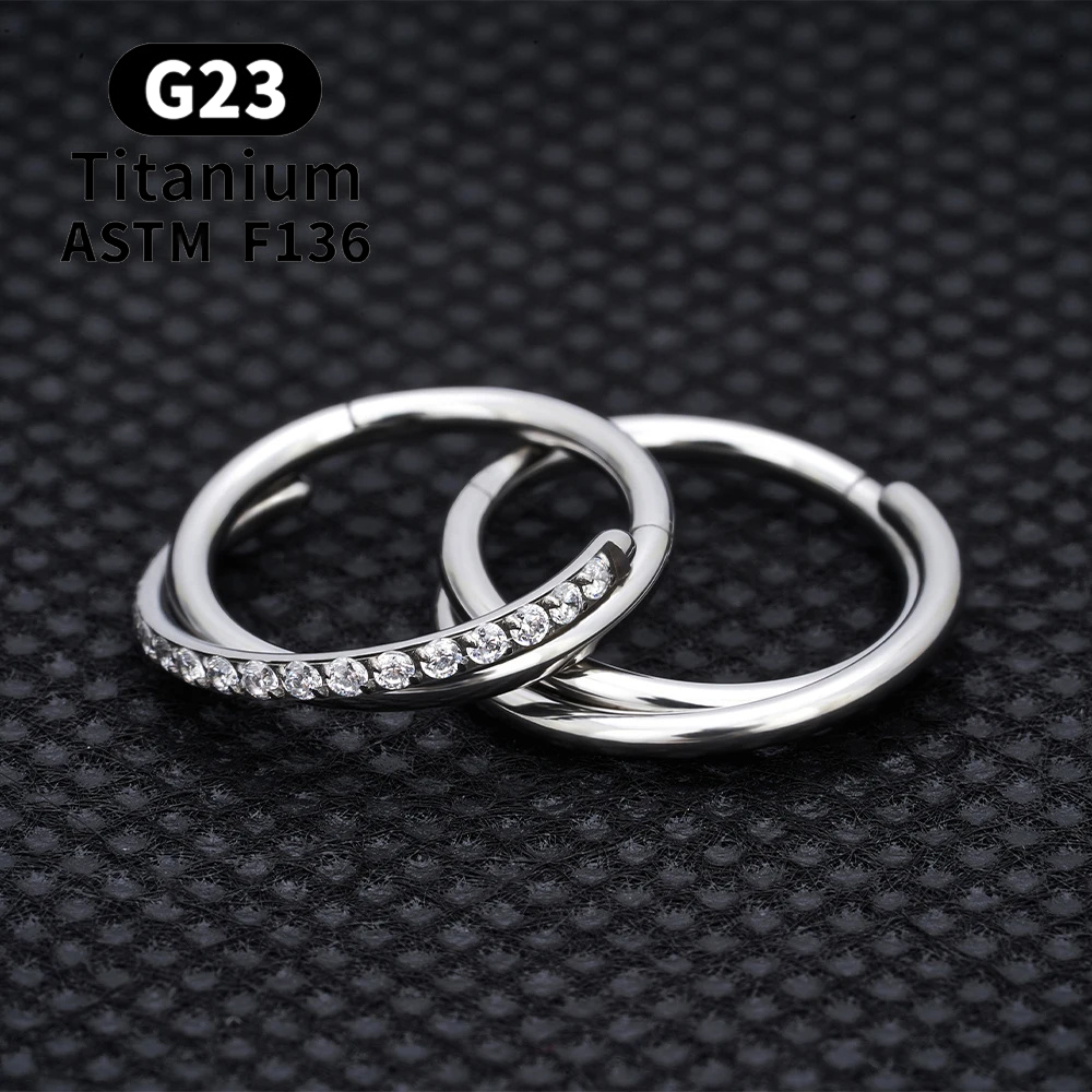 ASTM F136 Titanium Hinged Segm - مراجعة Conch Earring Hoop وسعره